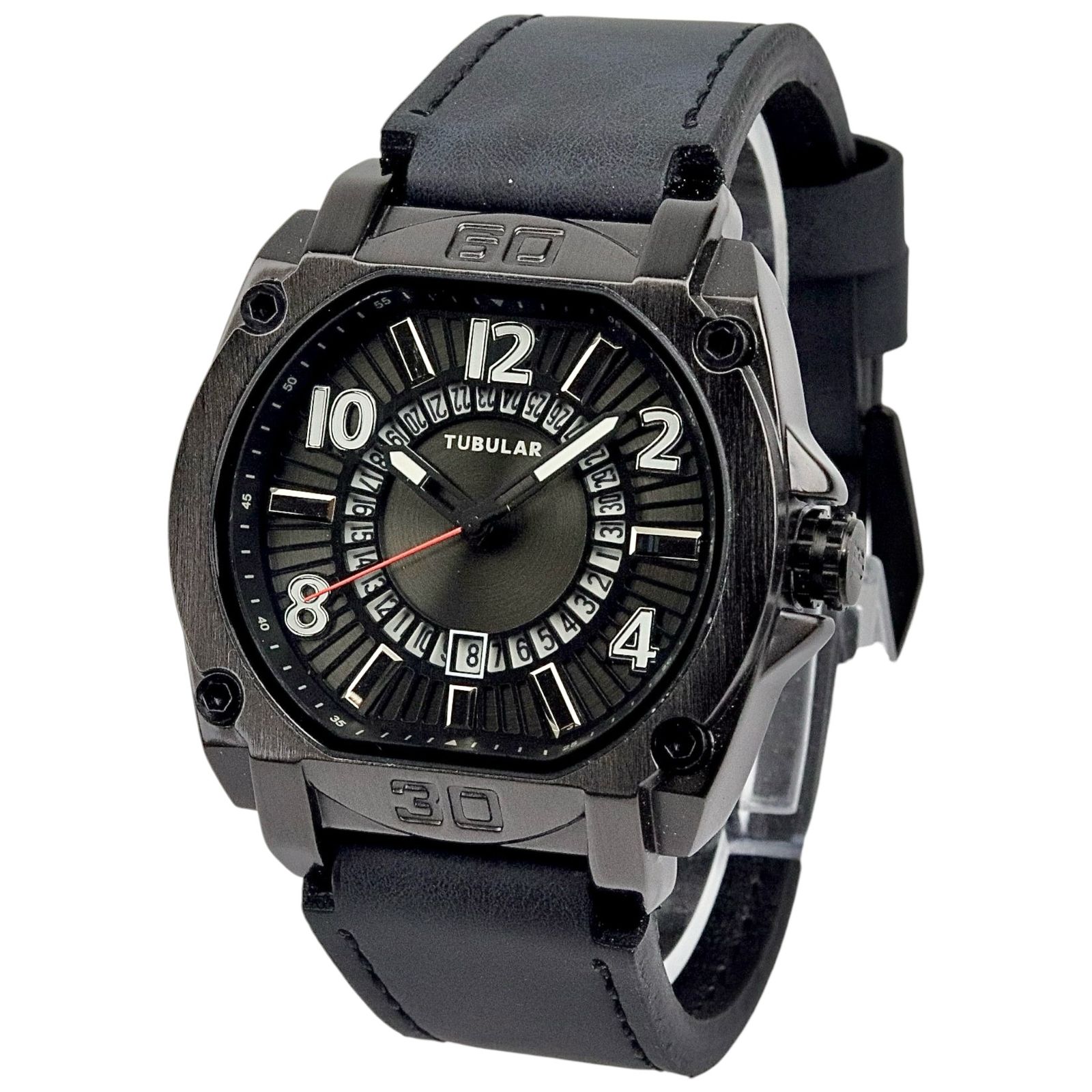 Tubular - Analog Wrist Watch - Leather Strap - TB-125 image 1