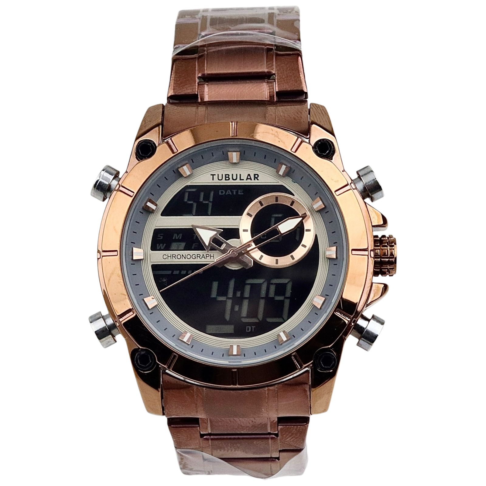 Tubular - Analog/Digital Watch - Stainless Steel - TB-138 image 0