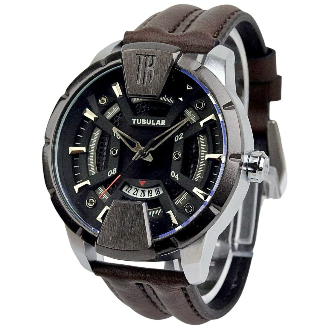 Tubular - Analog Wrist Watch - Leather Strap - TB-124 image 0