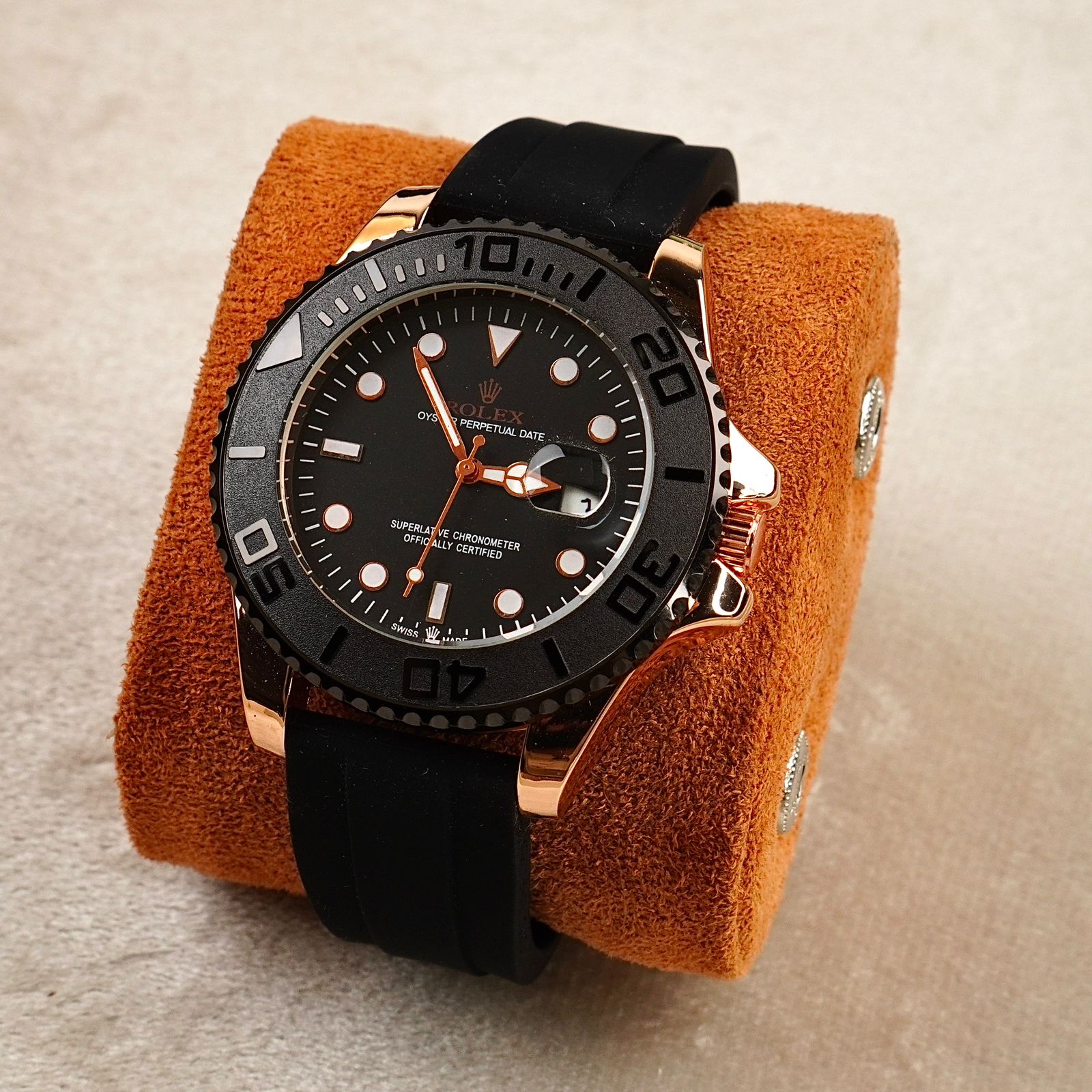 RLX - Silicon Strap - Master Lock - Men Watch -  C-1172 image 4