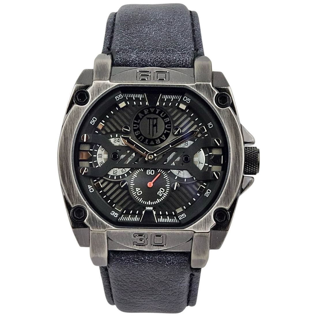 Tubular - DownSecond Watch - Leather Strap - TB-122 image 0