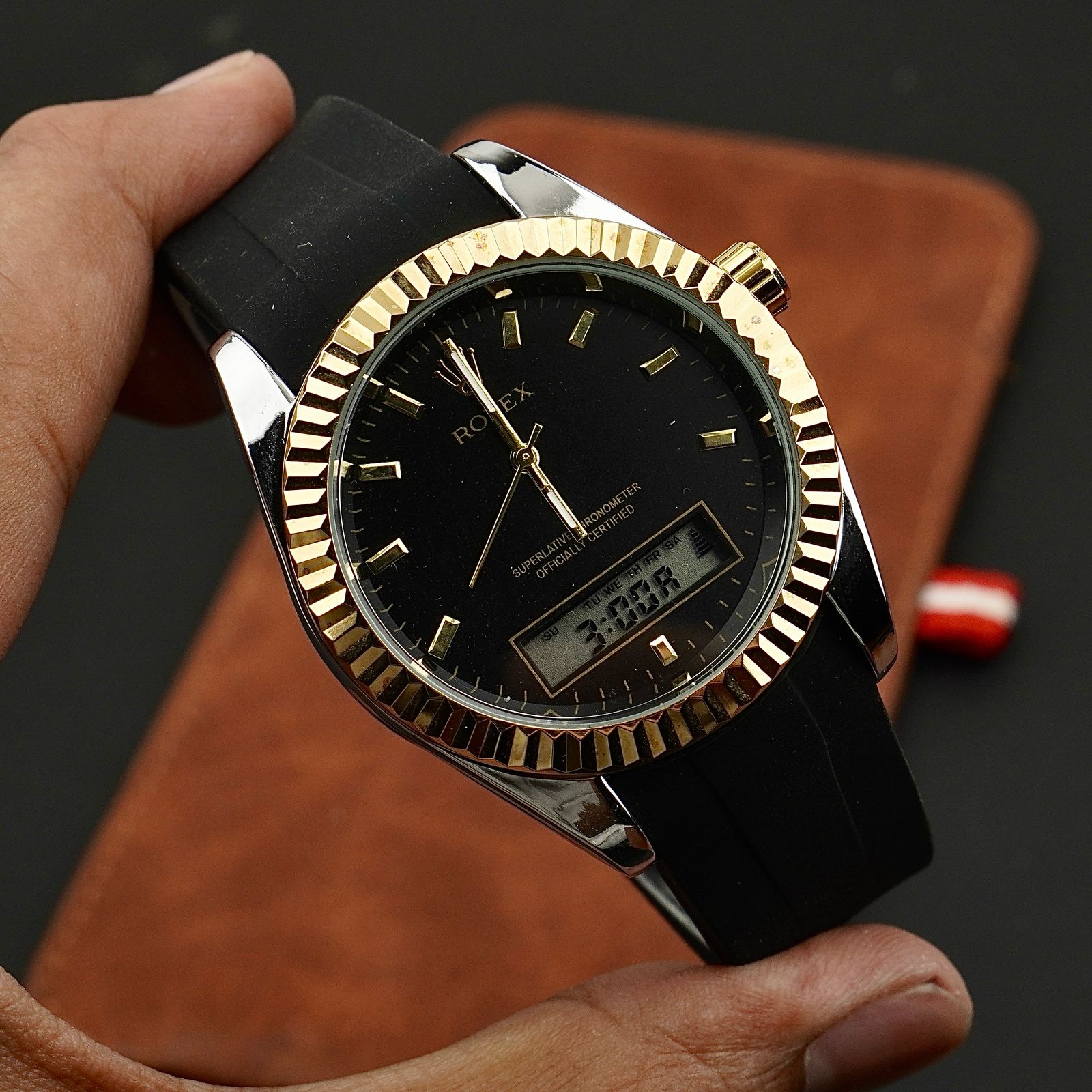 RLX - Special Edition - Dual Time - Rubber Strap - S-719 image 3