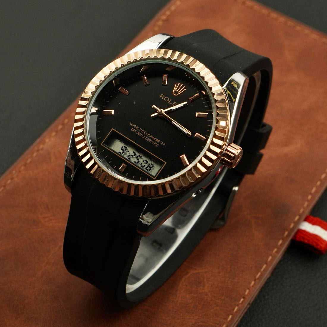 RLX - Special Edition - Dual Time - Rubber Strap - S-717 image 0