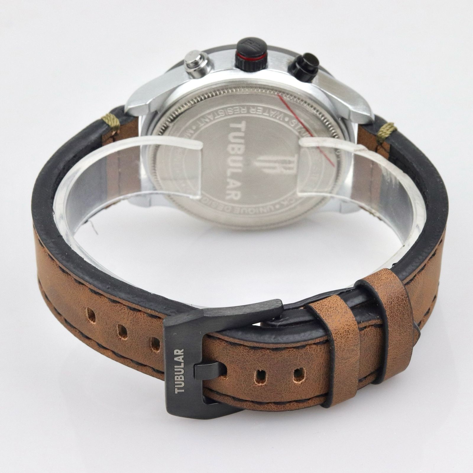 Tubular - Chronograph Watch - Leather Strap - TB-103 image 2
