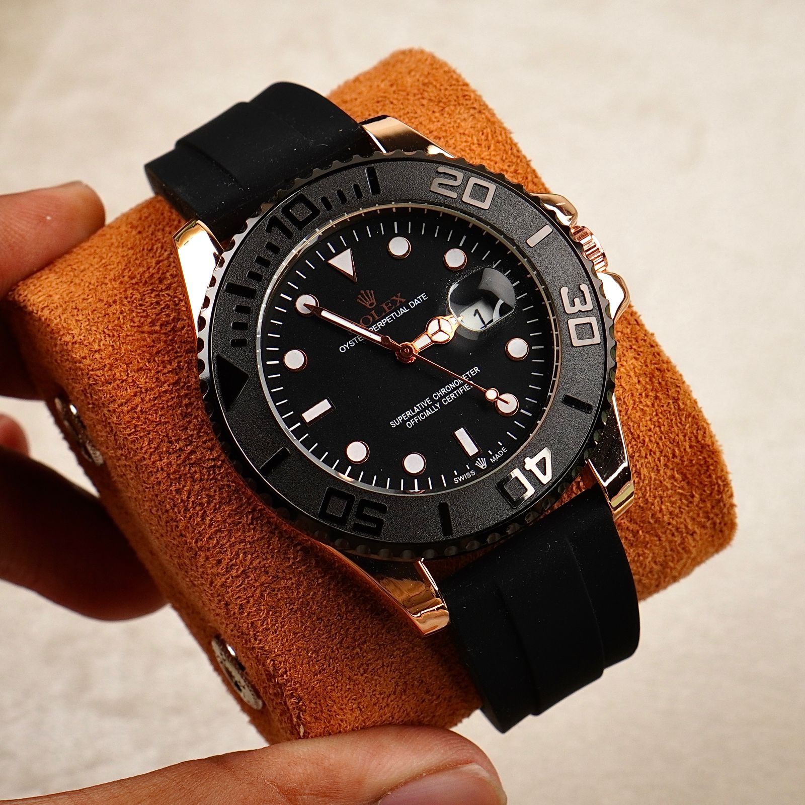 RLX - Silicon Strap - Master Lock - Men Watch -  C-1172 image 8