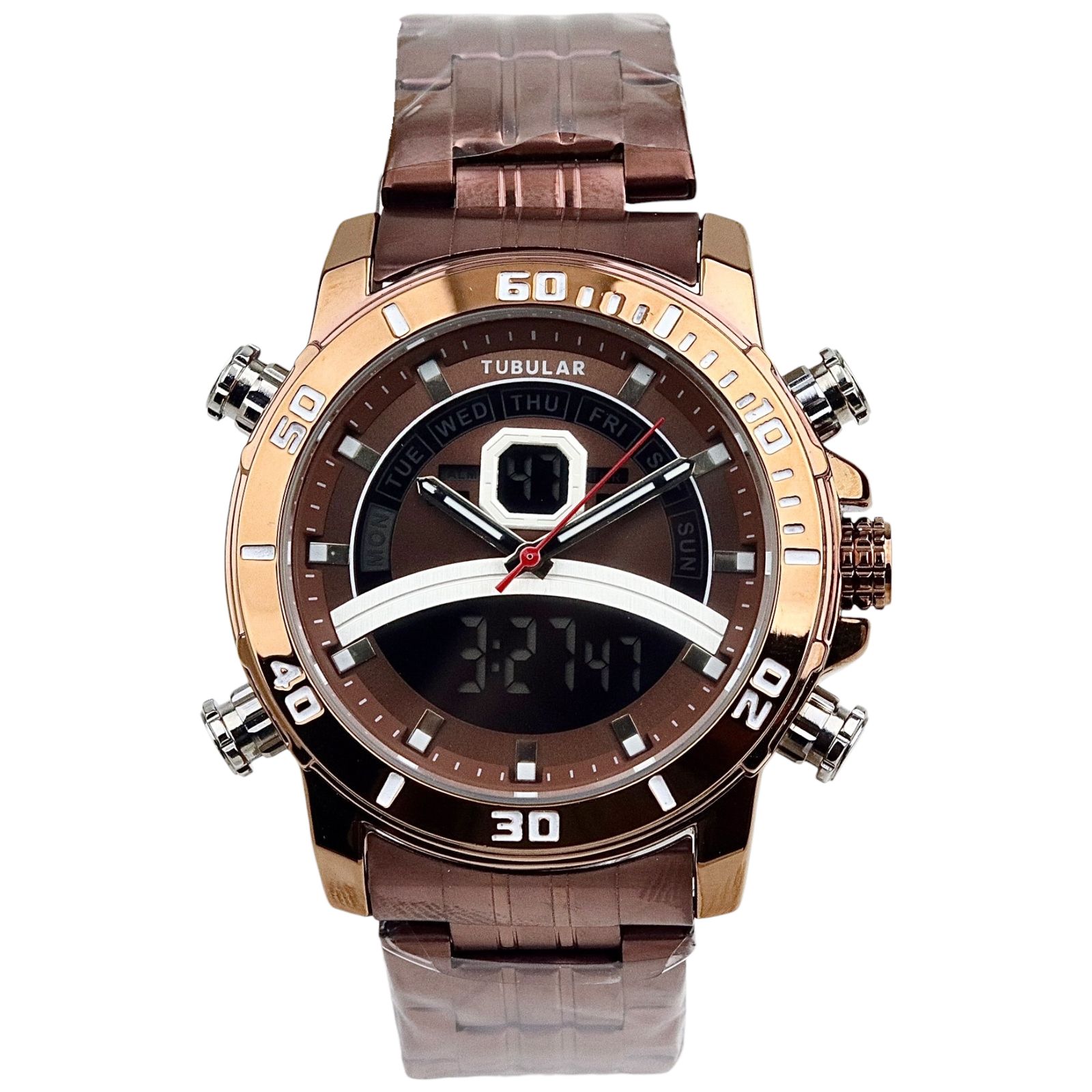 Tubular - Analog/Digital Watch - Stainless Steel - TB-139 image 0