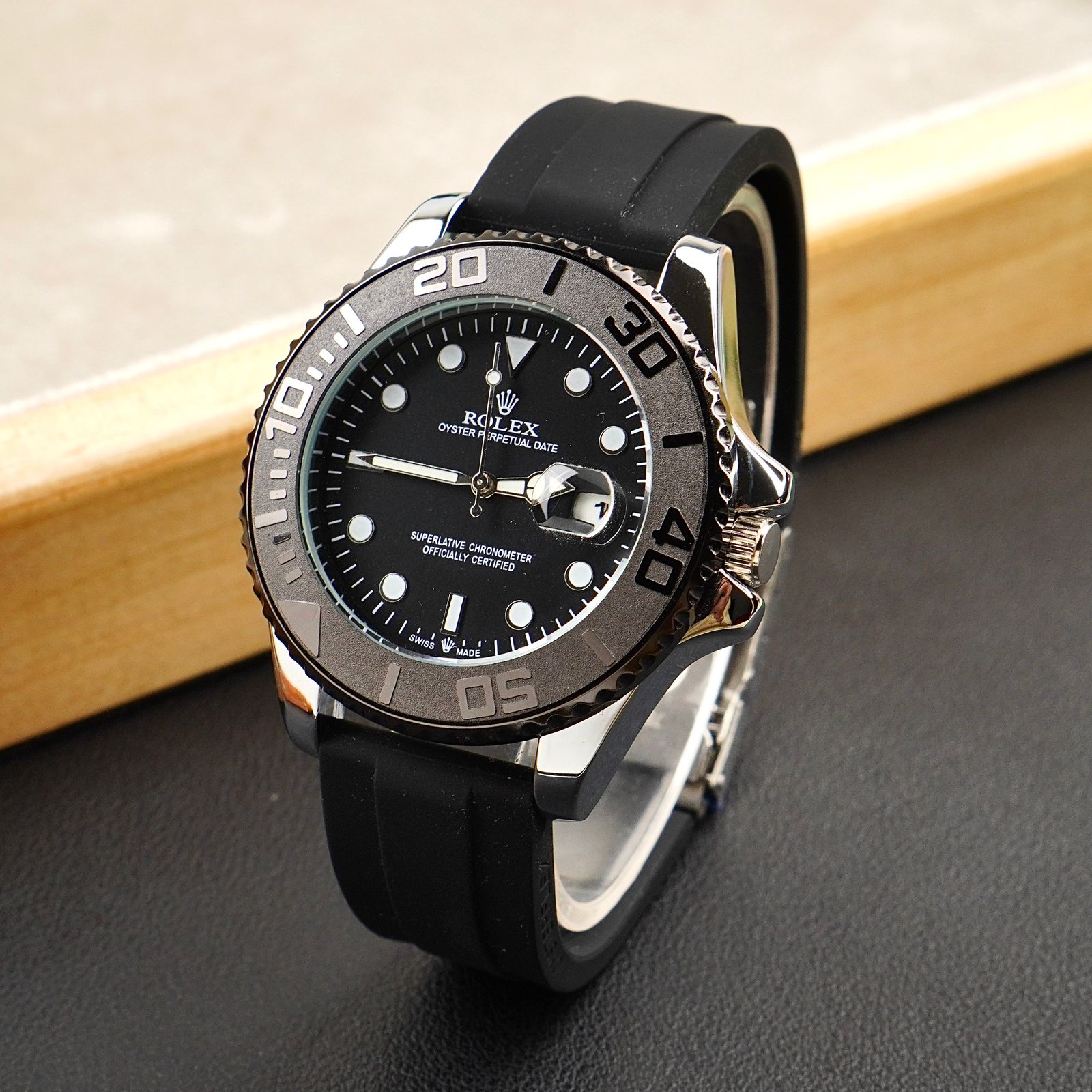 RLX - Silicon Strap - Master Lock - Men Watch -  C-1173 image 0
