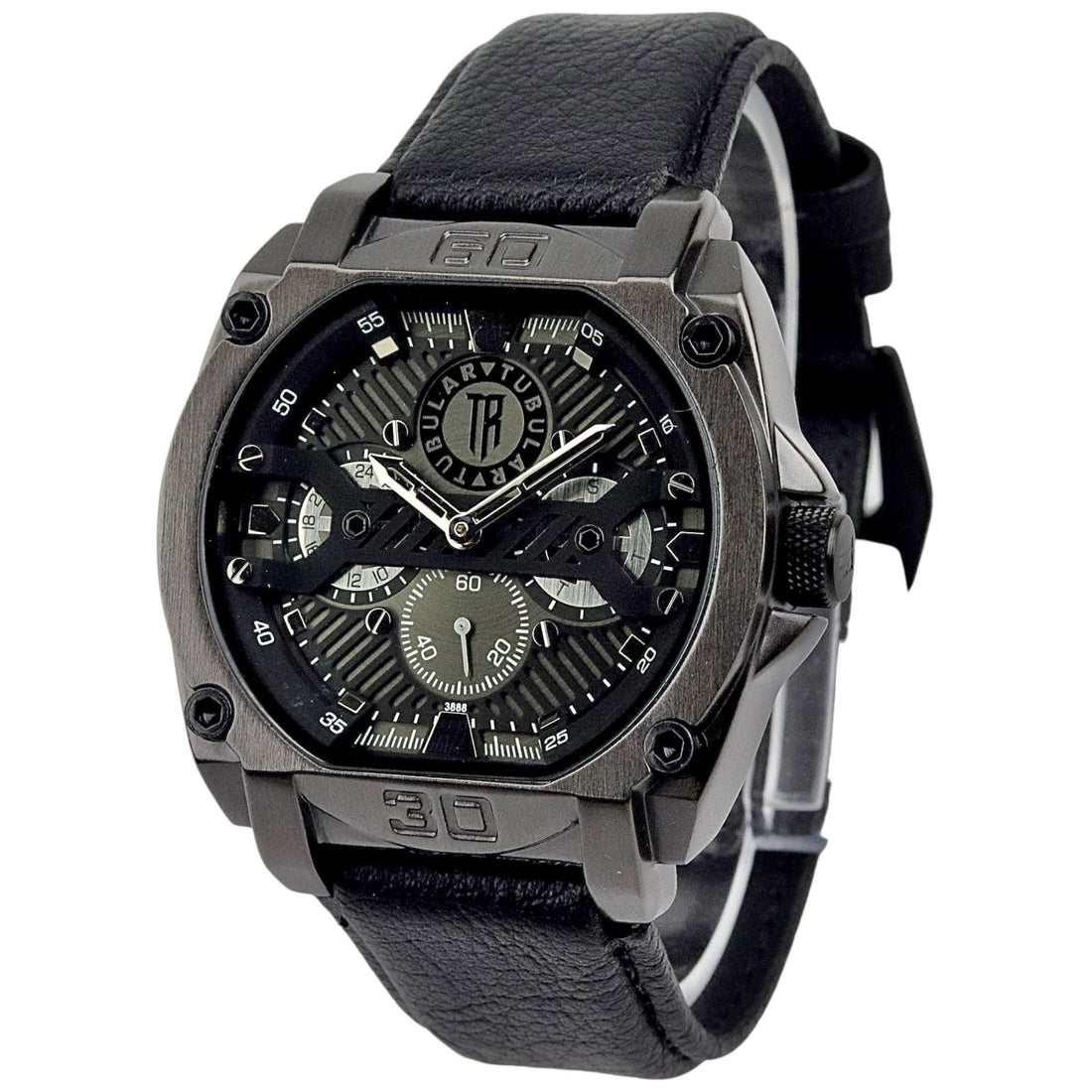 Tubular - DownSecond Watch - Leather Strap - TB-123 image 0