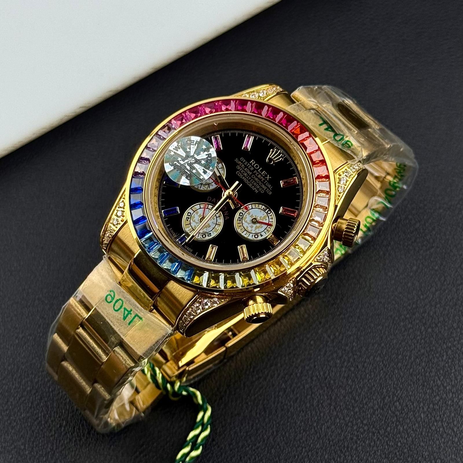 RLX - Chronograph Watch - Stone Dial - Stainless Steel - L-128 image 0