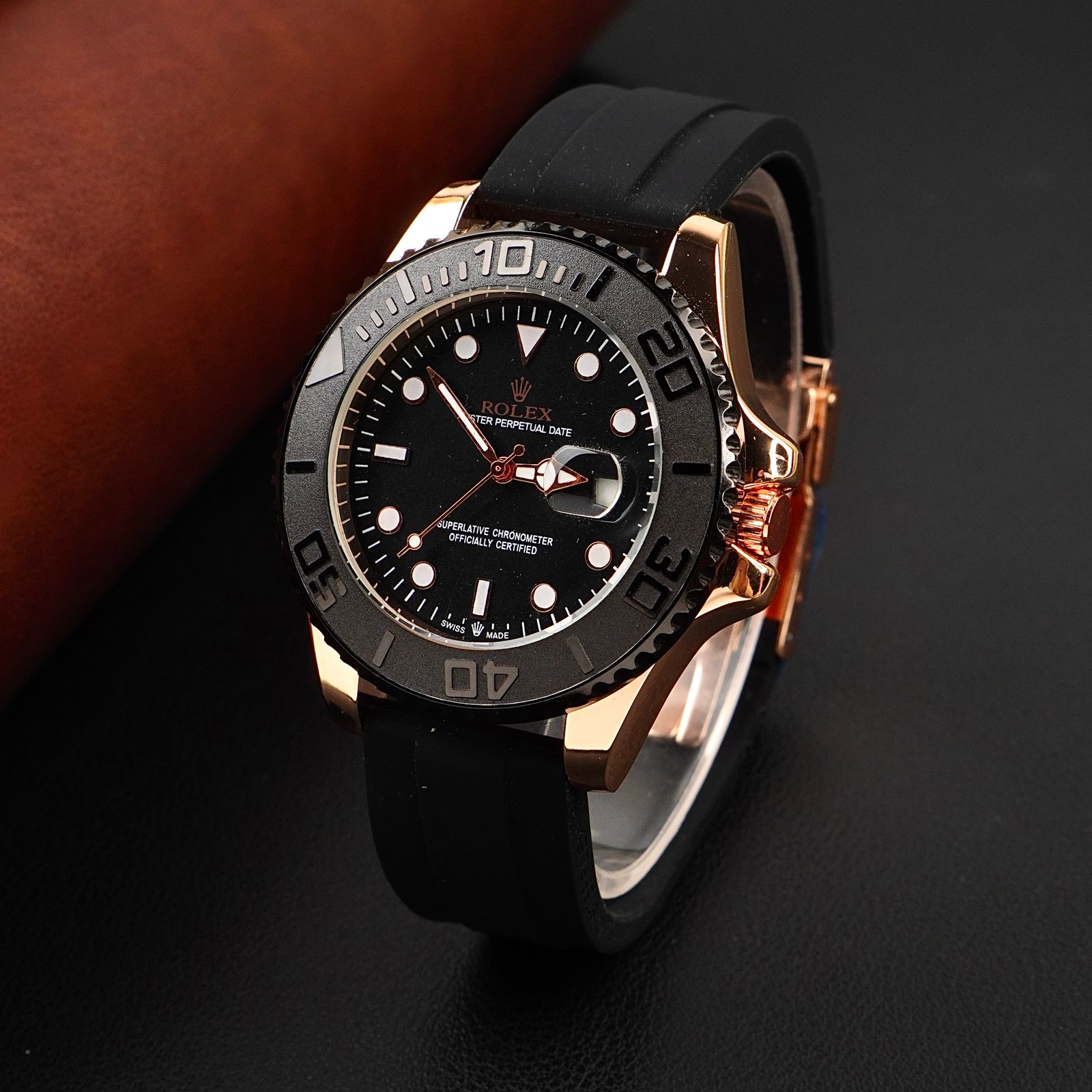RLX - Silicon Strap - Master Lock - Men Watch -  C-1172 image 6