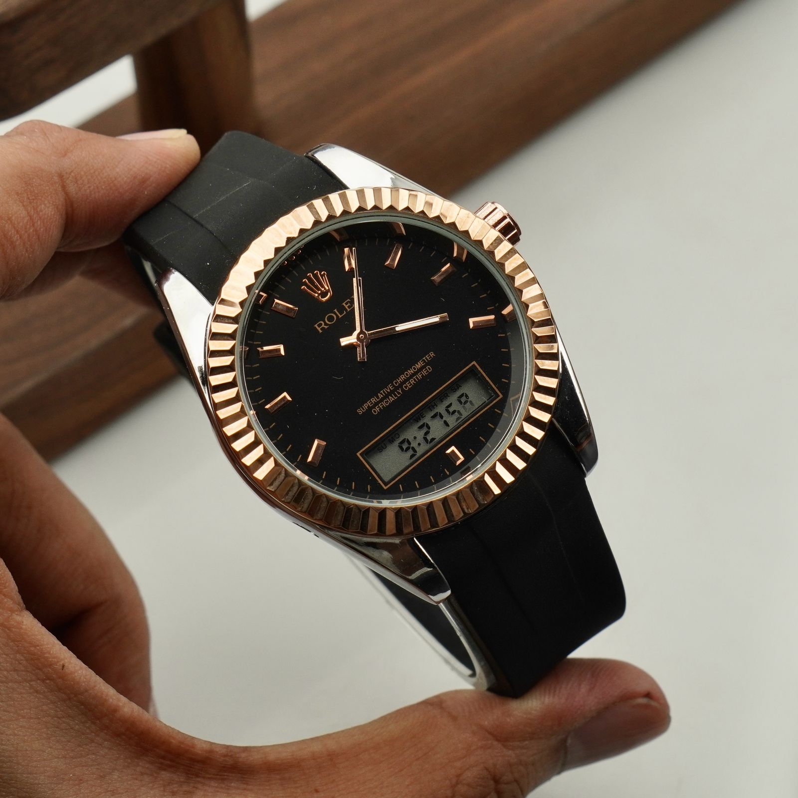 RLX - Special Edition - Dual Time - Rubber Strap - S-717 image 2