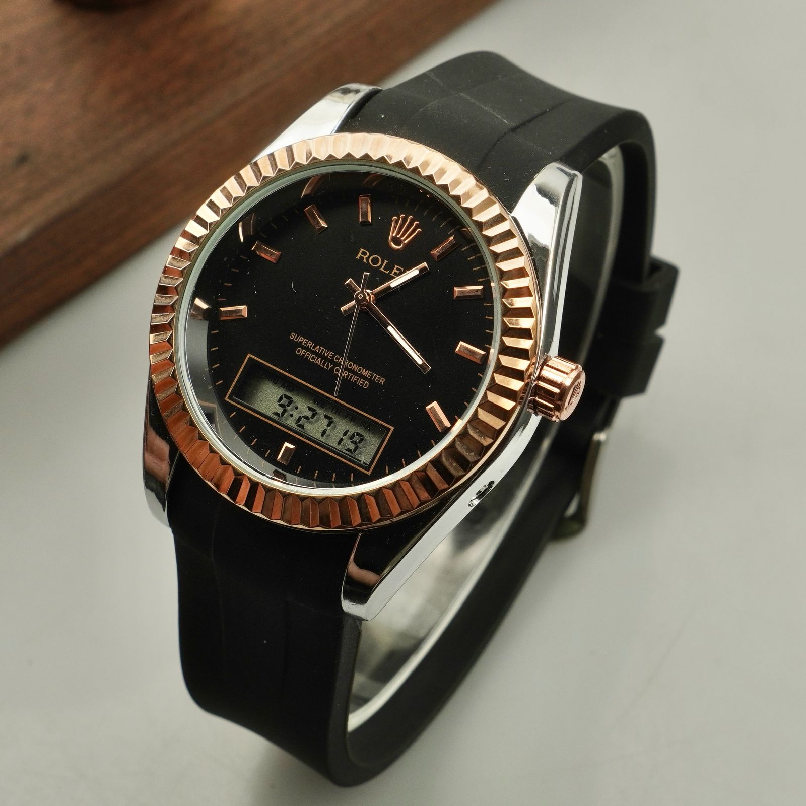RLX - Special Edition - Dual Time - Rubber Strap - S-717 image 3