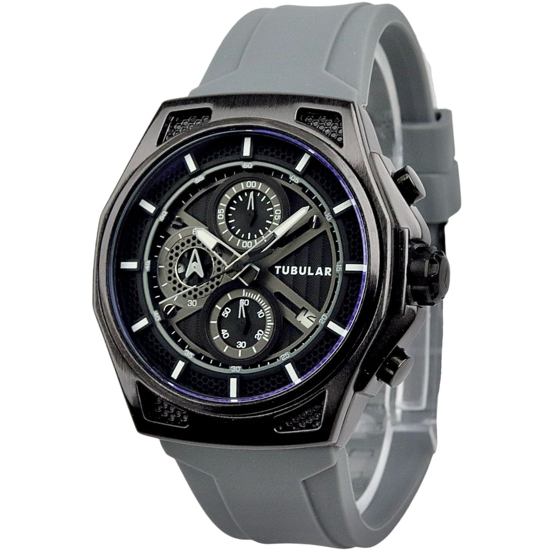 Tubular - Chronograph Watch - Silicon Strap - TB-117 image 0