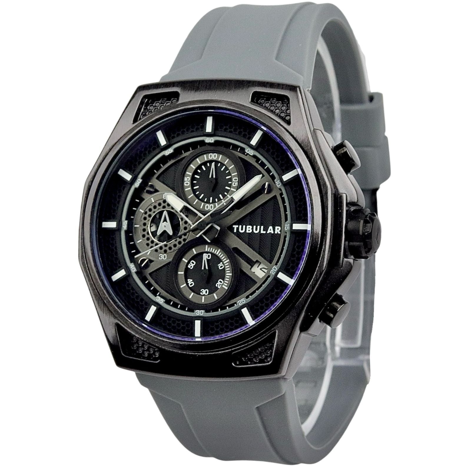 Tubular - Chronograph Watch - Silicon Strap - TB-117 image 1