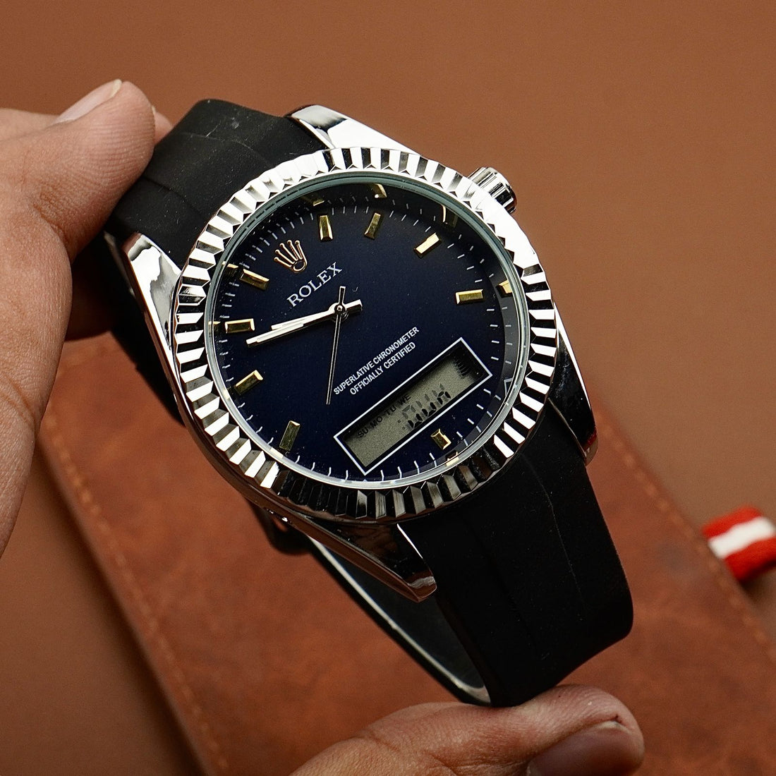 RLX - Special Edition - Dual Time - Rubber Strap - S-711 image 0