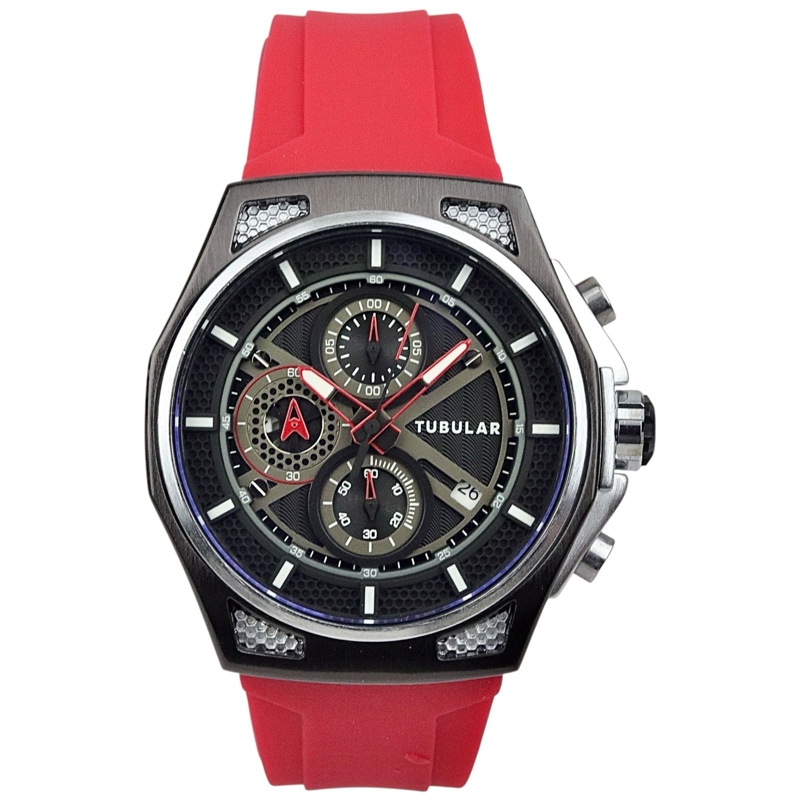 Tubular - Chronograph Watch - Silicon Strap - TB-118 image 0