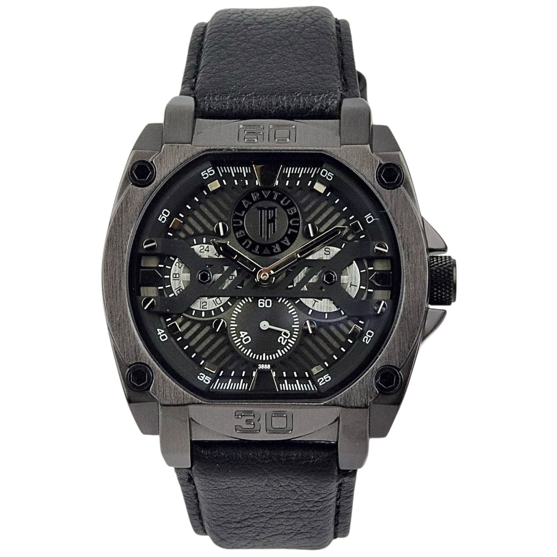Tubular - DownSecond Watch - Leather Strap - TB-123 image 0