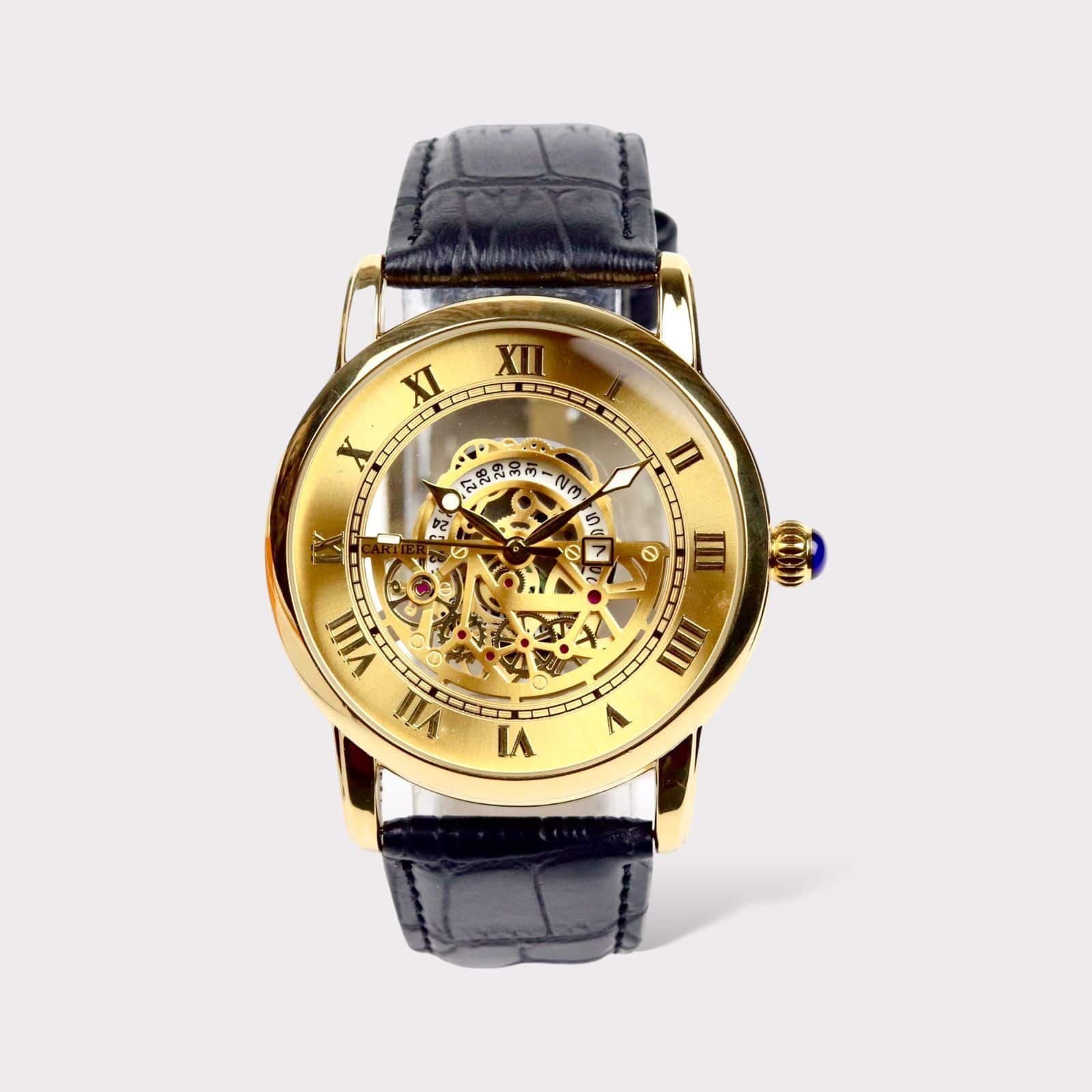 Cartier Leather Strap 42mm S 247 dials.pk