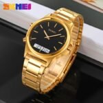 Skmei - 2120 - Electronic Luminous 30m Waterproof - Gold/Black