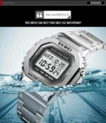 Skmei - 1456 - Stainless Steel - Silver - Image 5