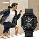 Skmei - 1963 - Waterproof Watch With Date Countdown - Black/RoseGold - Image 2