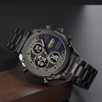 Skmei - 1975(chain)- 30m Waterproof Mutifunctional - Black
