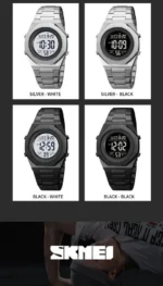 Skmei - 2066 - Sports Waterproof Hand Multifunctional - Black - Image 5