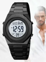 Skmei - 2066 - Sports Waterproof Hand Multifunctional - Black - Image 4