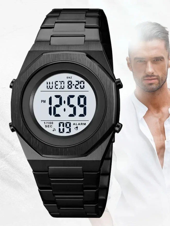 Skmei - 2066 - Sports Waterproof Hand Multifunctional - Black - Image 4