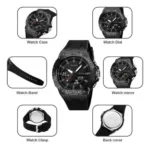 Skmei - 2276 - S-shock Sport Watch - Black/White - Image 4