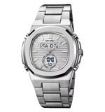Skmei - 2279 - Dual Time Stainless Steel Watch - Silver/Silver
