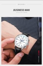 Skmei - 9301 - Men's Quartz Chronograph Watch - White - Image 3