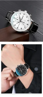 Skmei - 9301 - Men's Quartz Chronograph Watch - White - Image 4