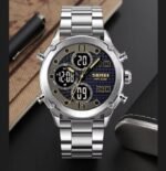 Skmei - 1975(chain)- 30m Waterproof Mutifunctional - Silver/Black-Steel - Image 2