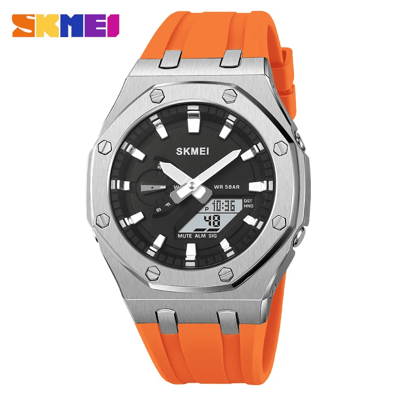 2243-9.png Skmei - 2243 - World time 50 Timezone- Orange - Image 1