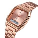 Skmei - 2258 - Dual Time Watch - RoseGold