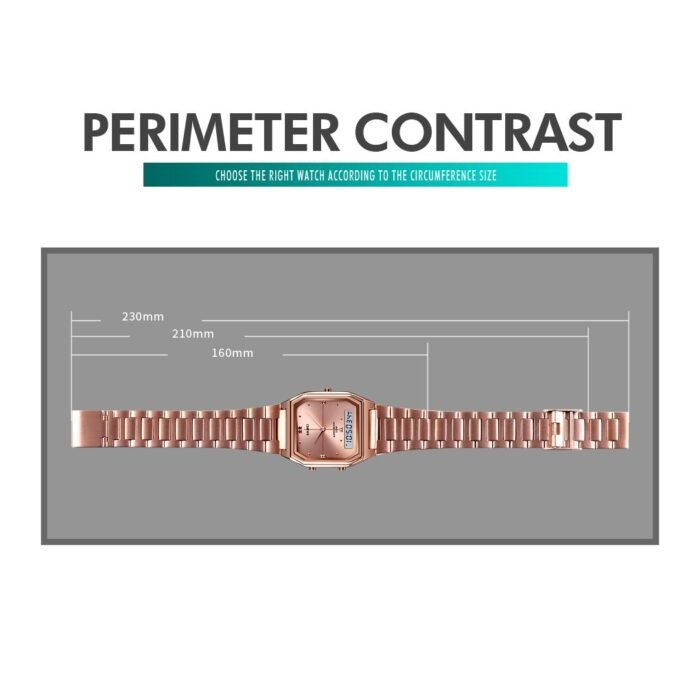 Skmei - 2258 - Dual Time Watch - RoseGold - Image 10