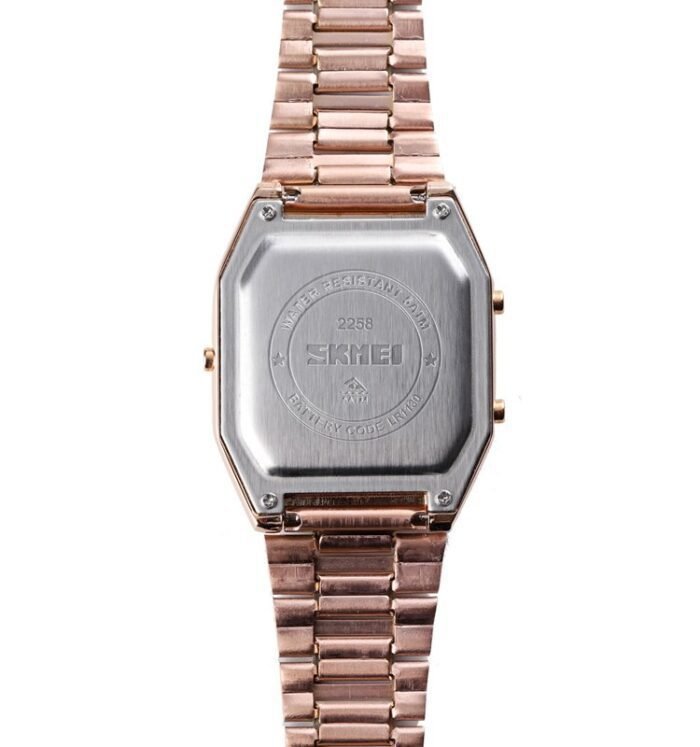 Skmei - 2258 - Dual Time Watch - RoseGold - Image 7