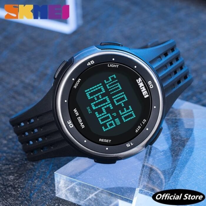 Skmei - 1219 - Digital Time Sports - Silver - Image 1