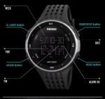 Skmei - 1219 - Digital Time Sports - Silver - Image 3