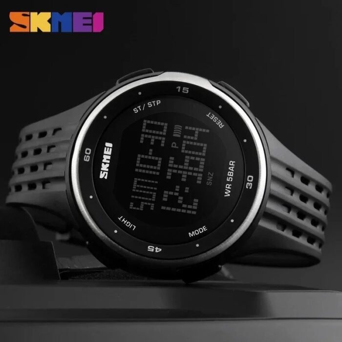 Skmei - 1219 - Digital Time Sports - Silver - Image 2