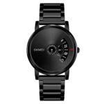SKMEI -1260 - Waterproof Business Watch For Men - Black/Gun-Steel - Image 3