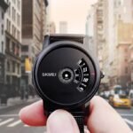 SKMEI -1260 - Waterproof Business Watch For Men - Black/Gun-Steel