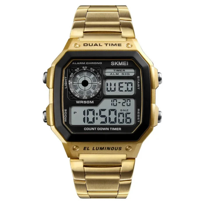 Skmei - 1335 - Count Down Waterproof - Golden - Image 2