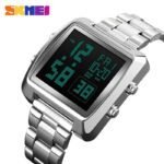 Skmei - 1369 - Luxury Gents Digital Watch - Silver - Image 2