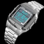 Skmei - 1381 - Digital Stainless Steel Watch - Silver - Image 4