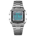 Skmei - 1381 - Digital Stainless Steel Watch - Silver - Image 5