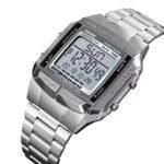 Skmei - 1381 - Digital Stainless Steel Watch - Silver