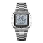 Skmei - 1381 - Digital Stainless Steel Watch - Silver - Image 2