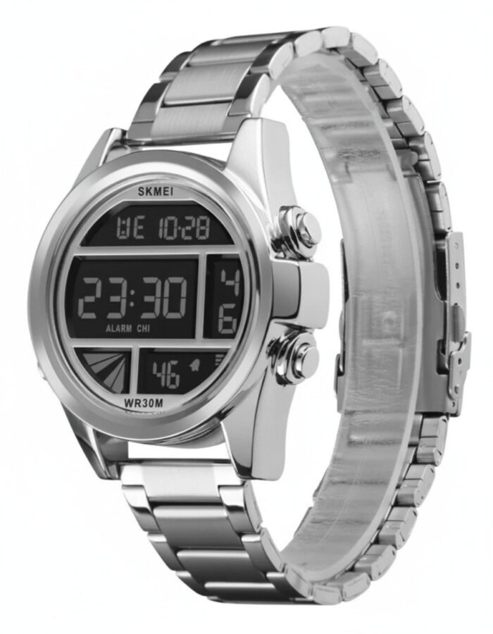 SKMEI - 1448 - High Quality Luxury Watch - Silver - Image 3